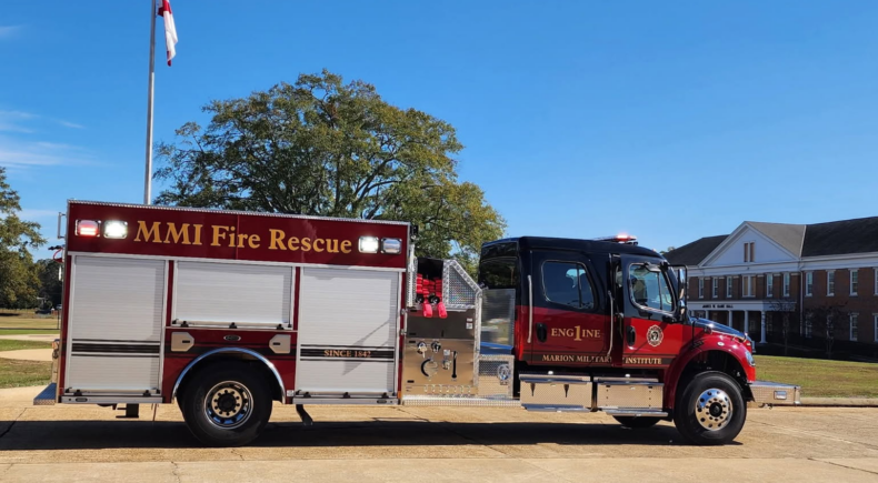 Marion Military Institute has acquired a state-of-the-art fire truck